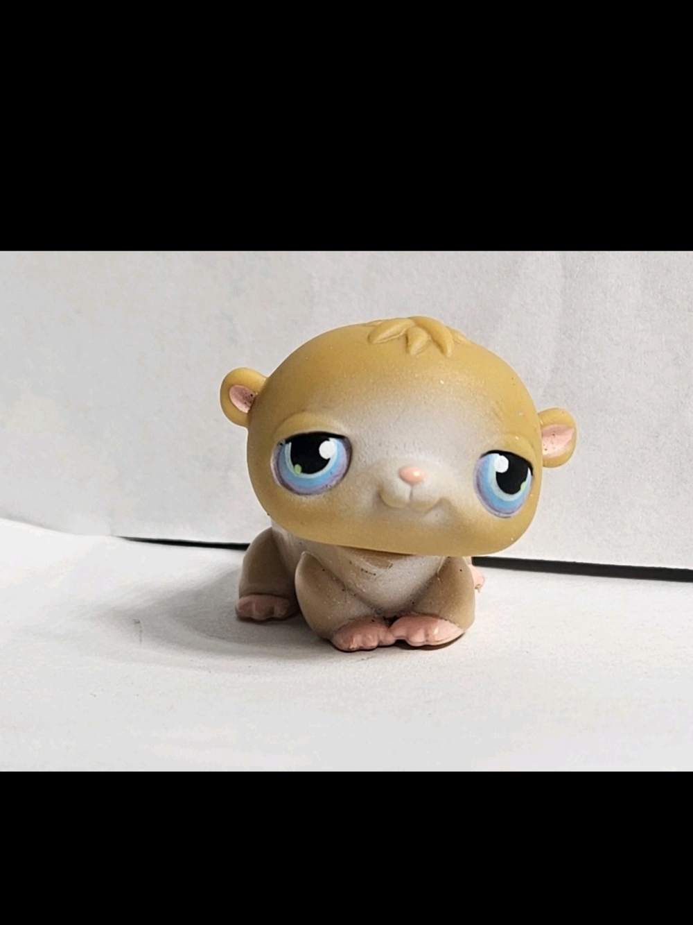 Littlest Pet Shop Lps 45 Mystery Variant Brown Hamster  Authentic LPS Blue Eyes